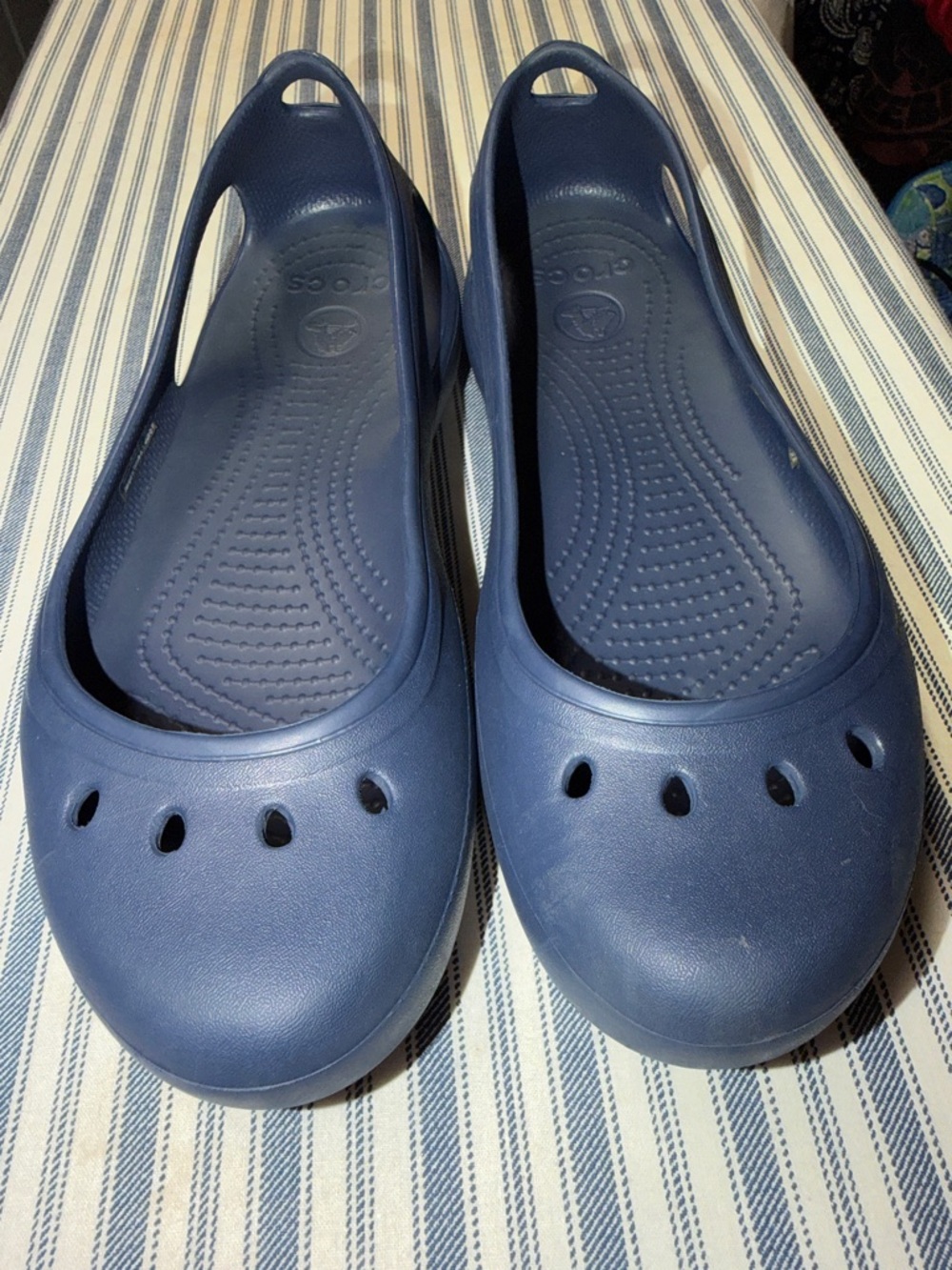 CROCS Navy Blue Ballet Flats - Picture 6 of 7